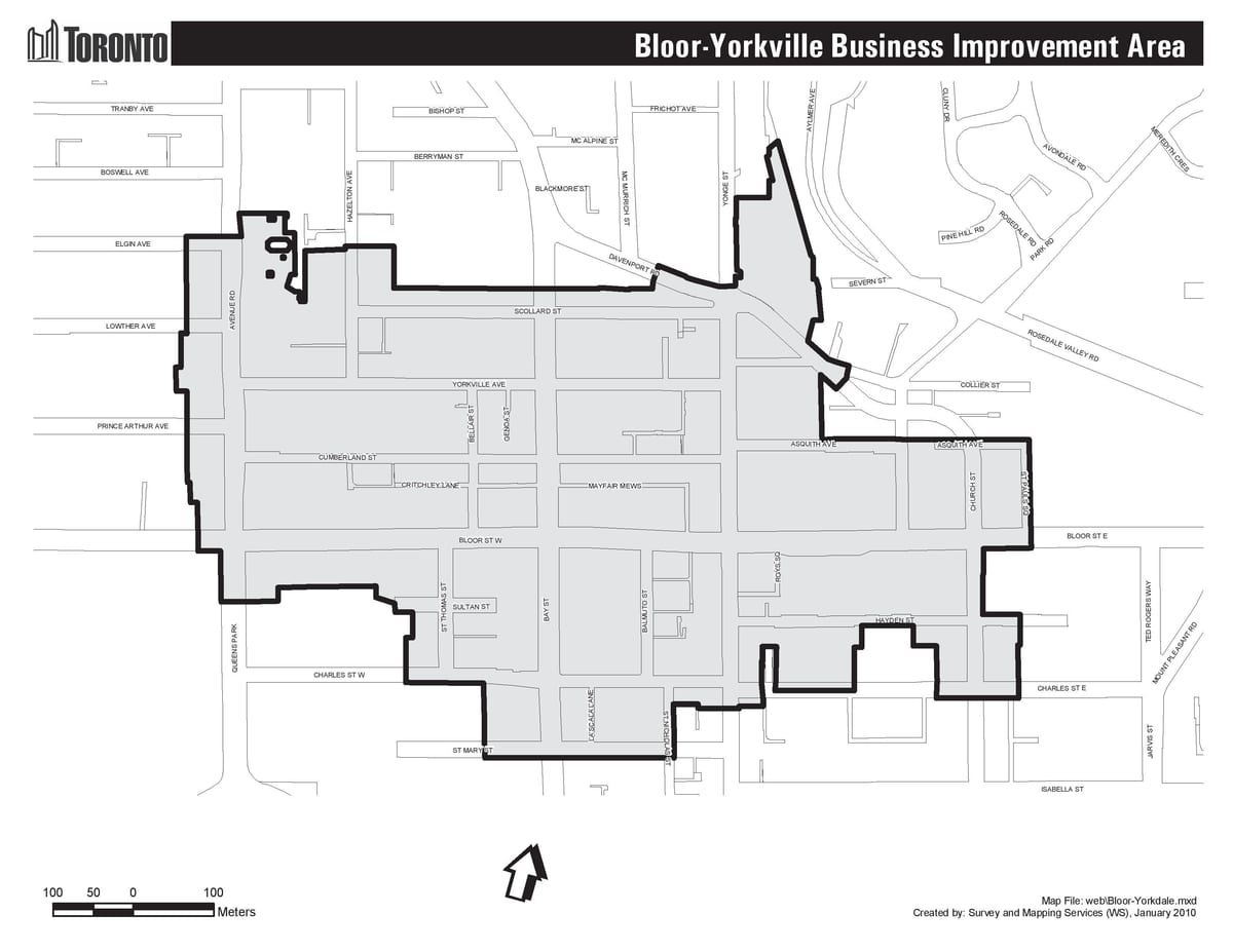 Зураг Bloor Yorkville Торонто boudary