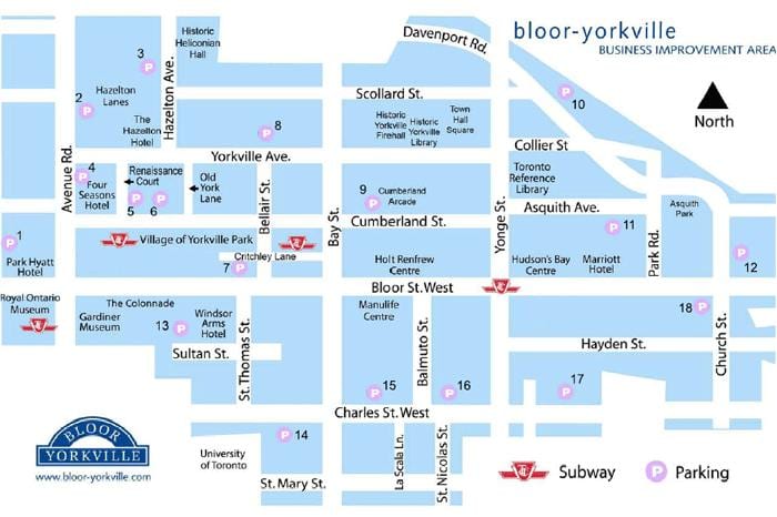Зураг Bloor Yorkville метро