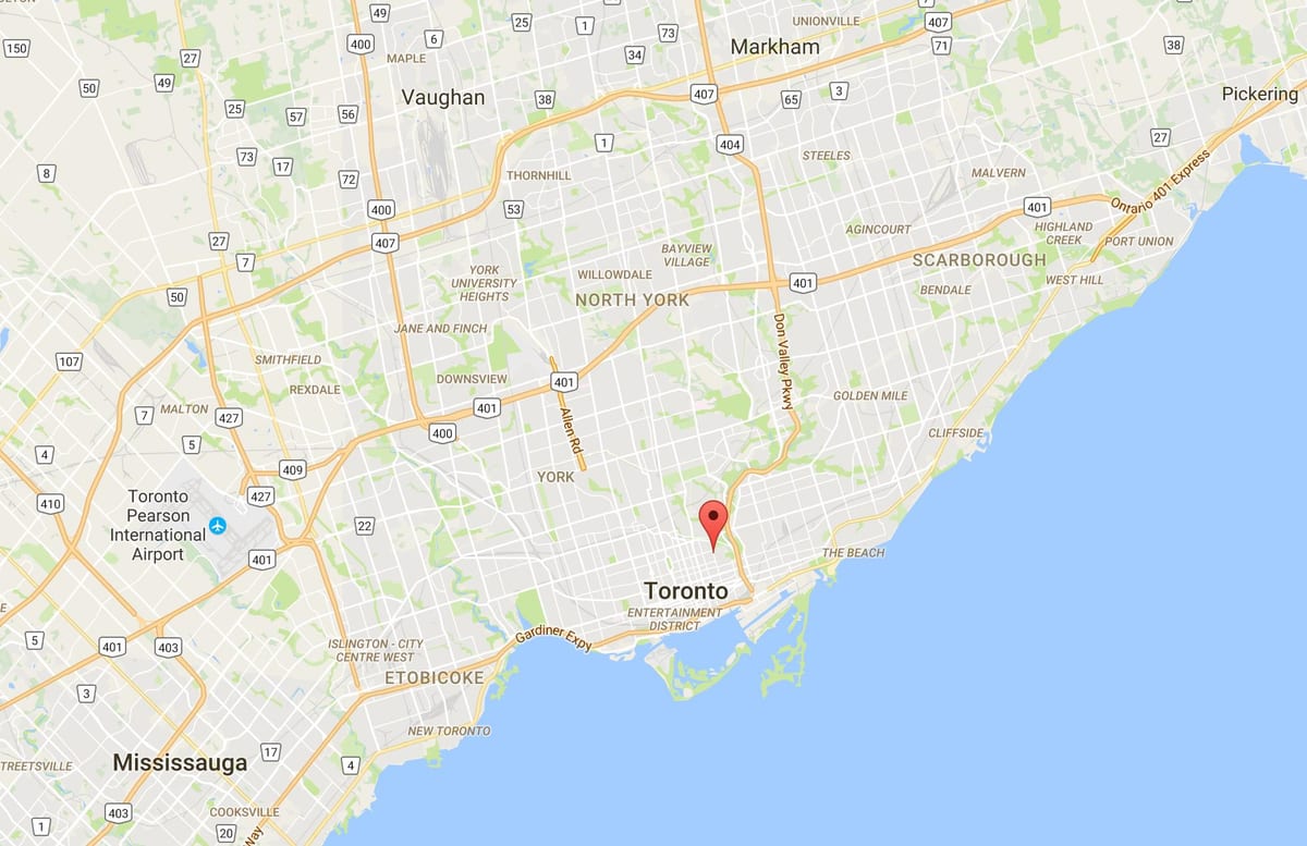 Зураг Cabbagetown дүүргийн Торонто