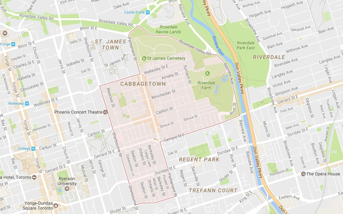 Зураг Cabbagetown хөрш Торонто