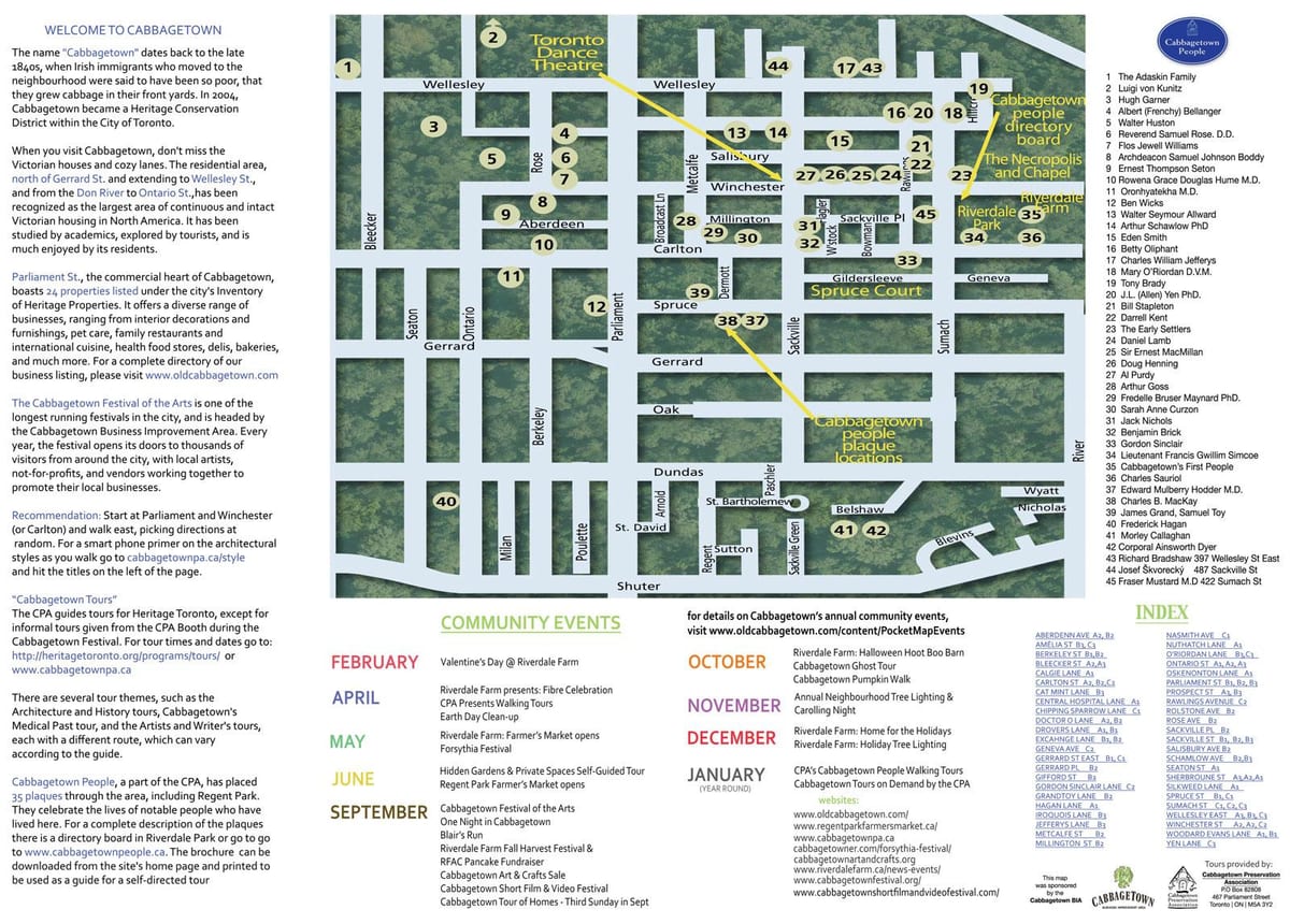 Зураг Cabbagetown үйл явдал Торонто