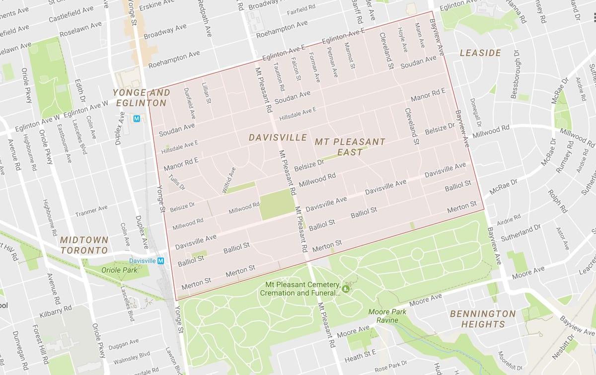 Зураг Davisville Тосгоны хөрш Торонто