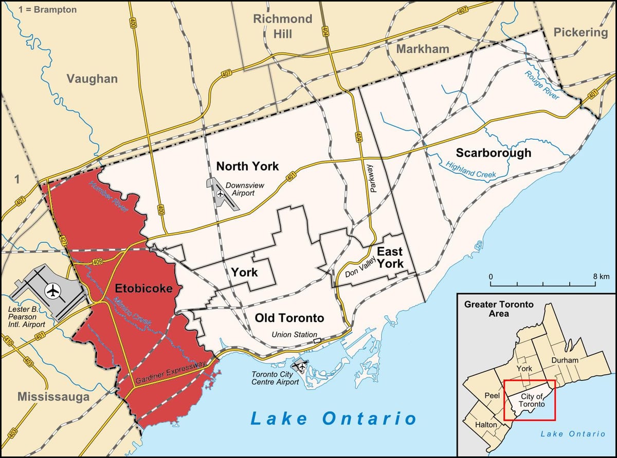 Зураг Etobicoke дүүргийн Торонто