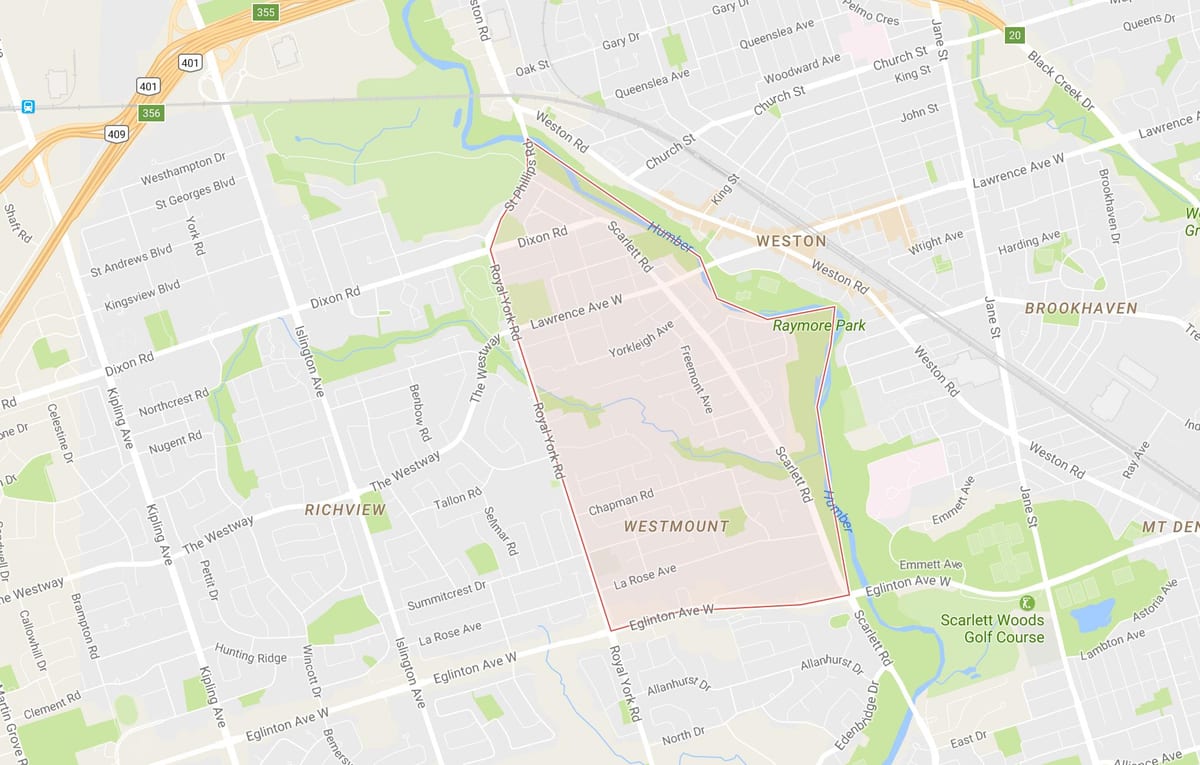 Зураг Humber Heights – Westmount хөрш Торонто