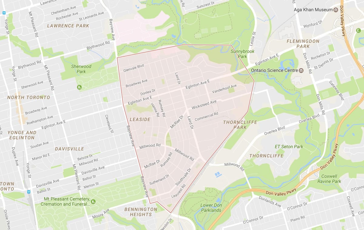 Зураг Leaside хөрш Торонто