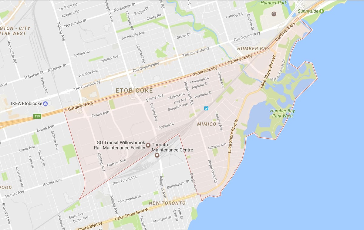 Зураг Mimico хөрш Торонто