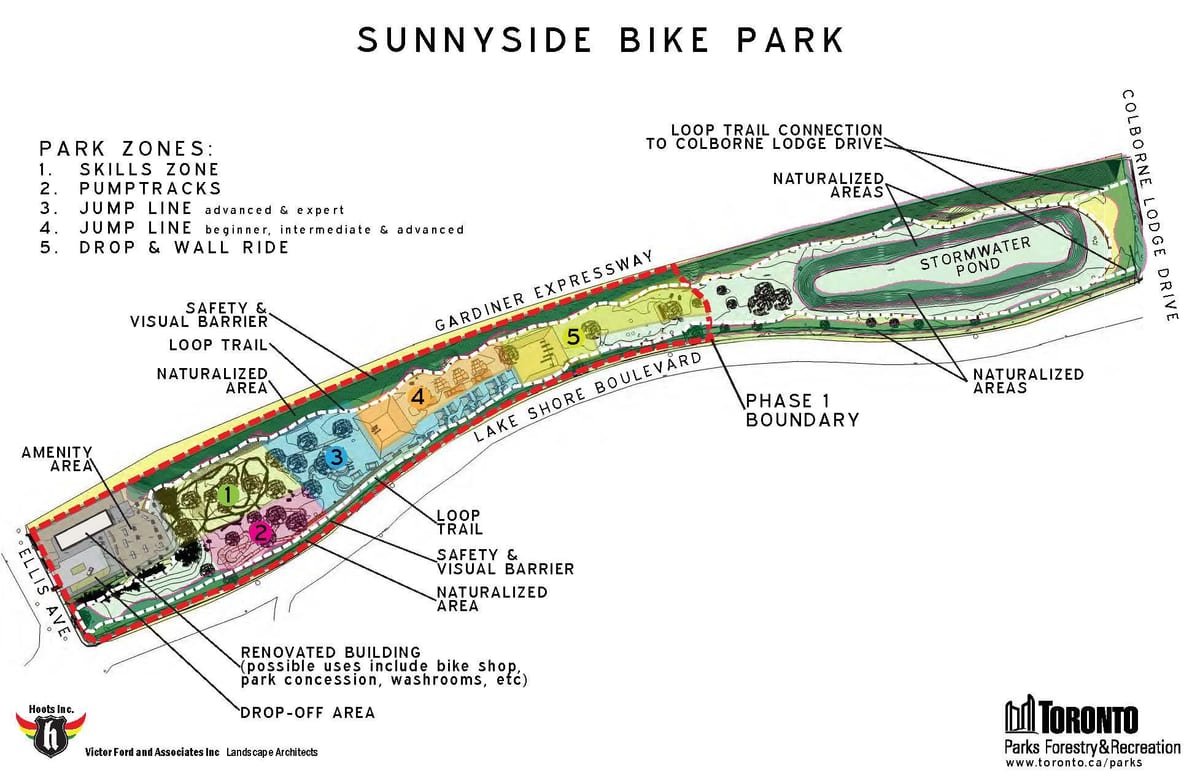 Зураг Sunnyside Дугуйн Парк бүсийн Торонто