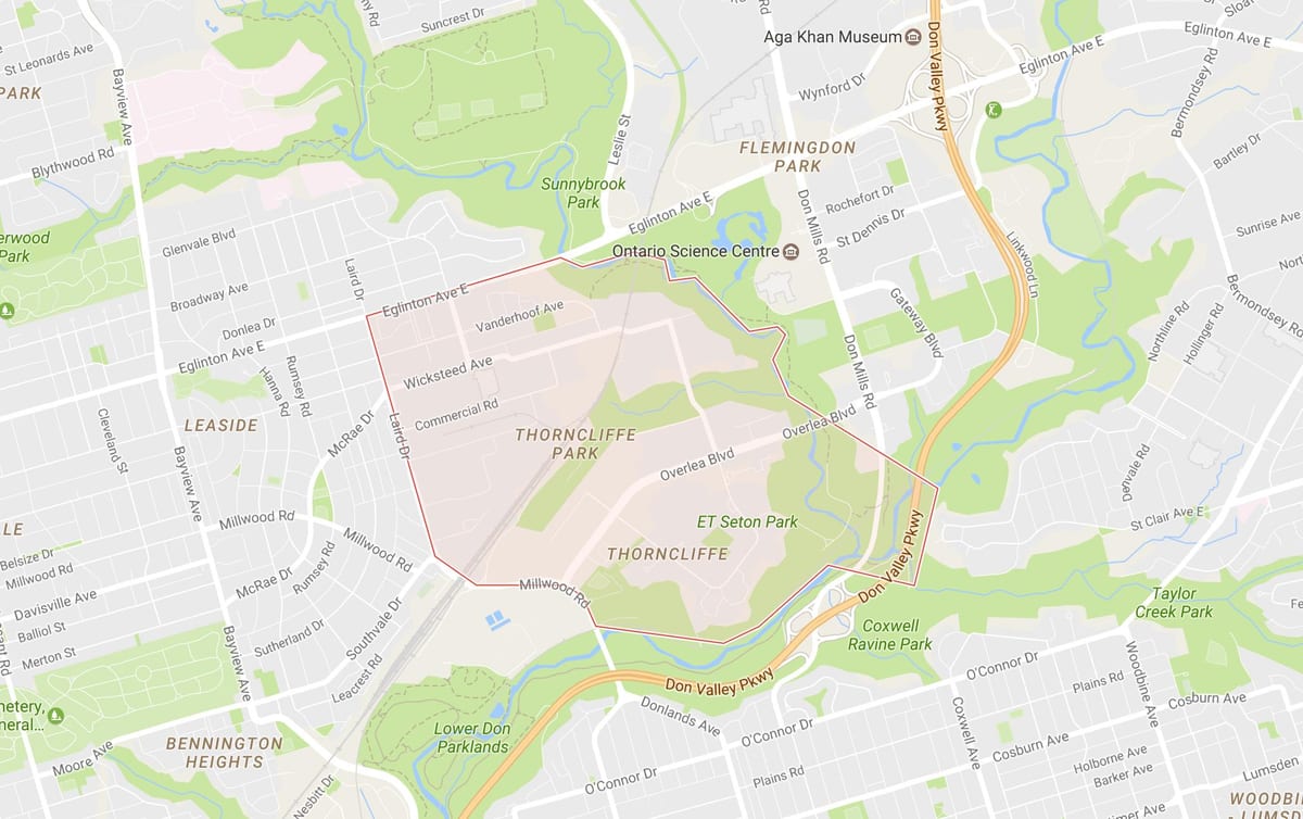 Зураг Thorncliffe Парк хөрш Торонто