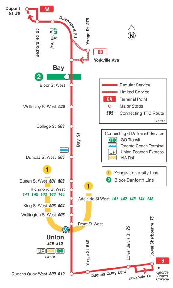 Зураг TTC 6 Булан, автобусны маршрут Торонто