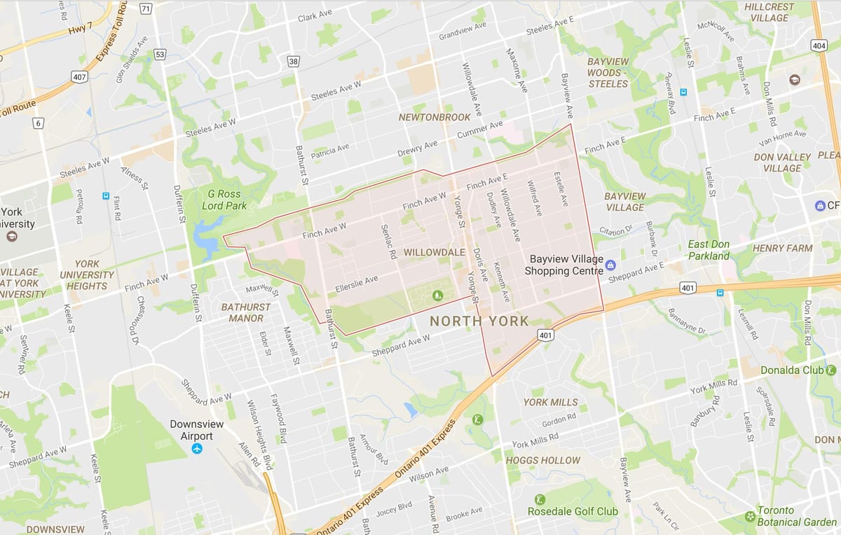 Зураг Willowdale хөрш Торонто