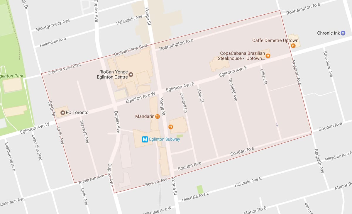 Зураг Yonge, Eglinton хөрш Торонто