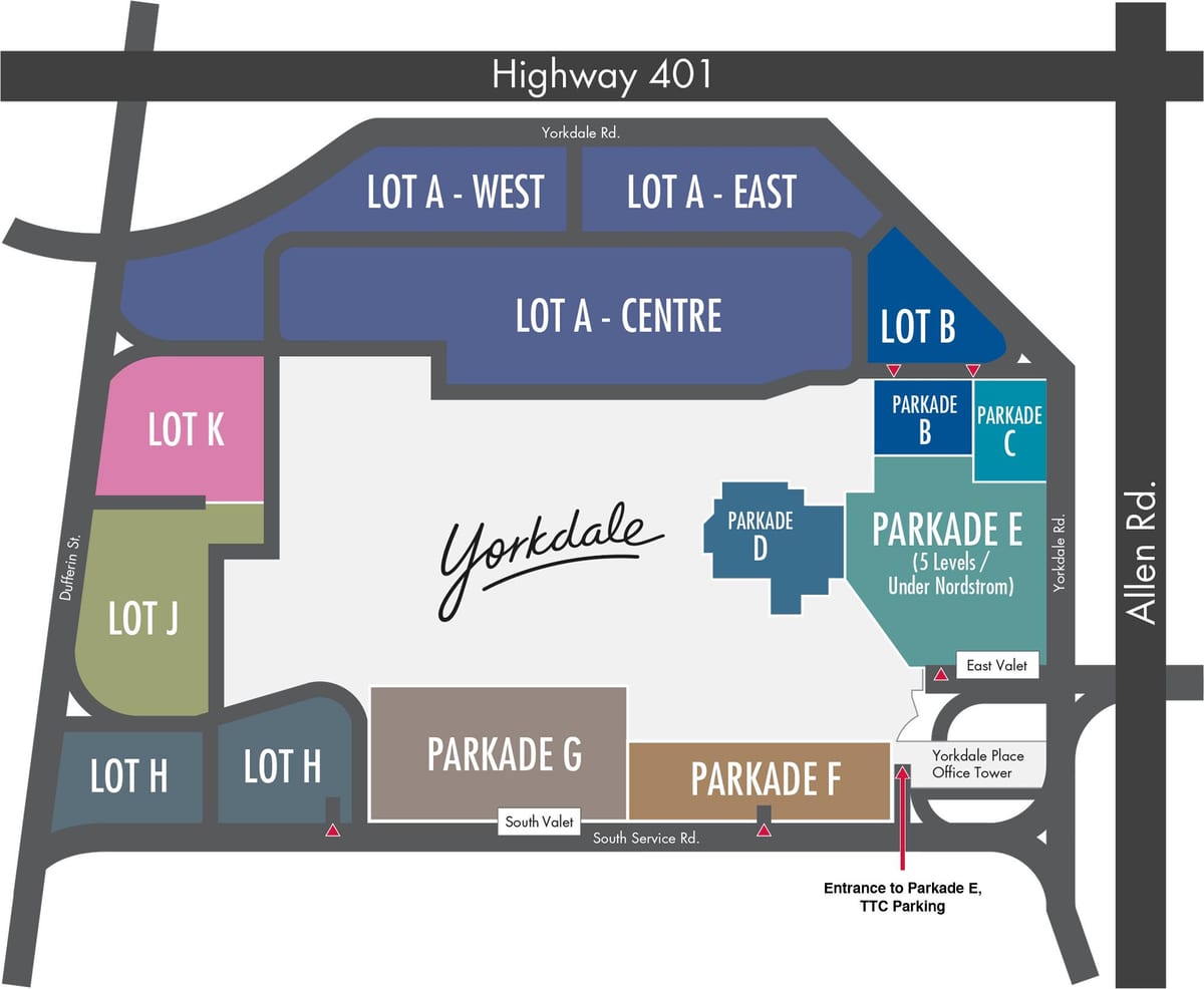 Зураг Yorkdale Худалдааны Төвийн зогсоол