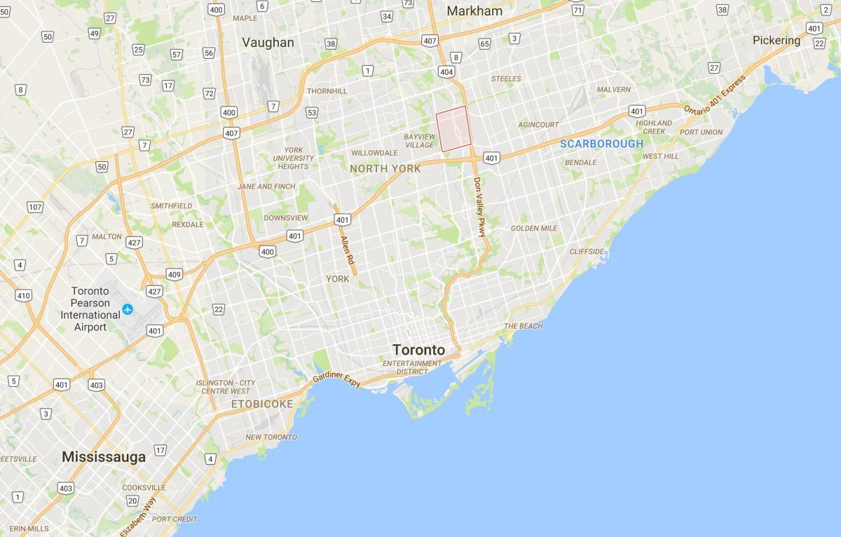 Газрын зураг газрын Самрын дүүргийн Торонто