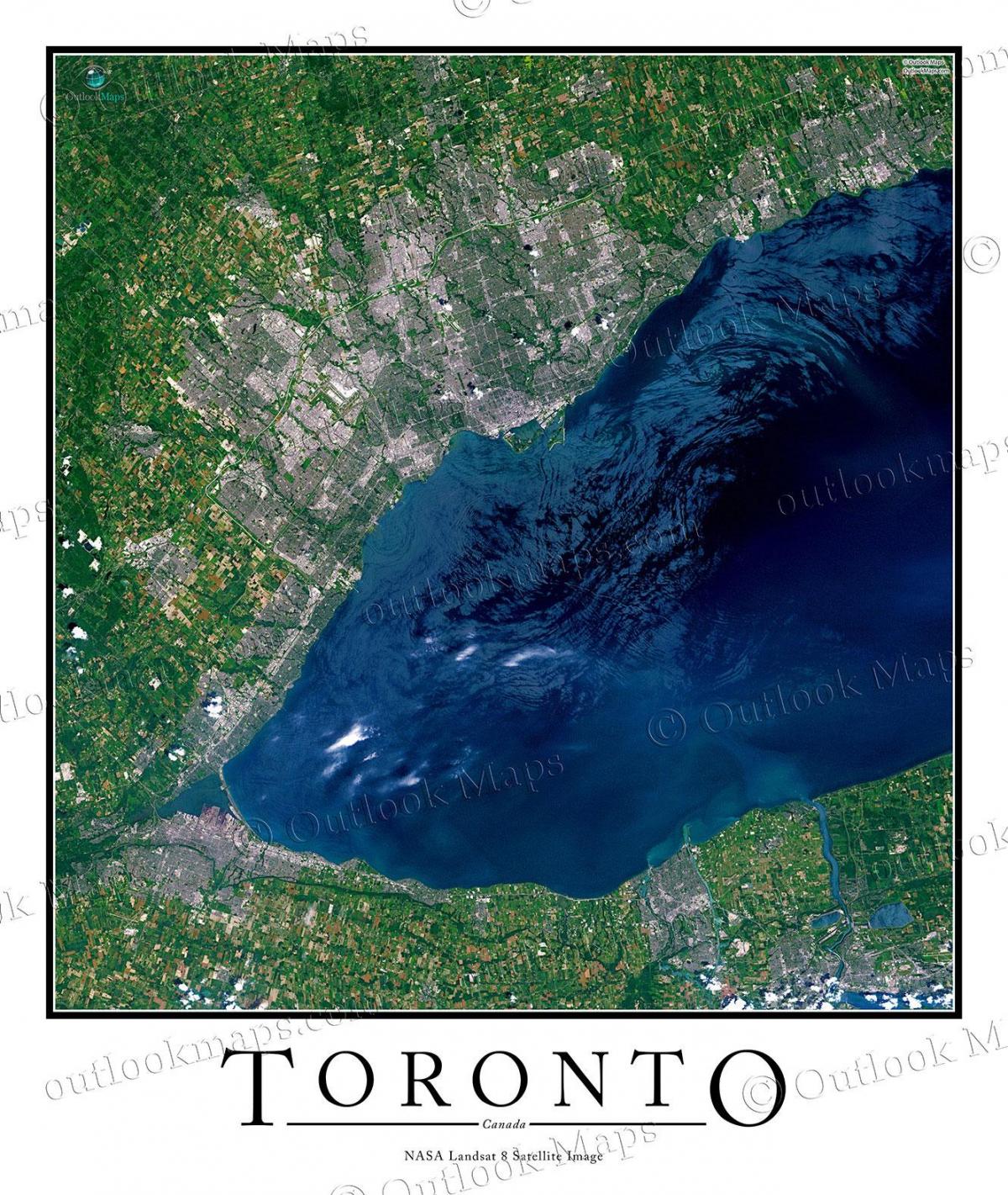 Зураг Торонто нуур Онтарио хиймэл дагуулын