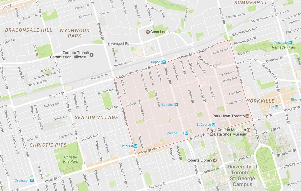 Газрын зураг Хавсралт хөрш Торонто