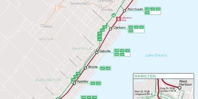 Зураг шугам Lakeshore Баруун Явж Дамжин өнгөрөх