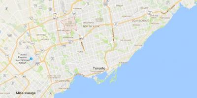 Газрын зураг-Йоркийн их Сургуулийн Өндөрт дүүргийн Торонто