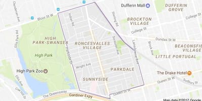 Зураг Roncesvalles тосгоны Торонто