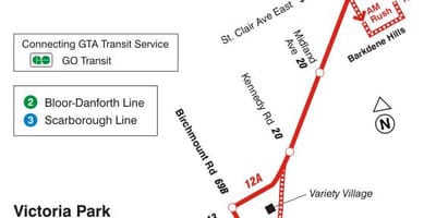 Зураг TTC 12 Kingston Рд автобусны маршрут Торонто