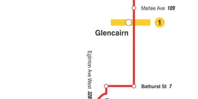Зураг TTC 14 Glencairn автобусны маршрут Торонто