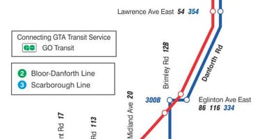 Зураг TTC 16 McCowan автобусны маршрут Торонто