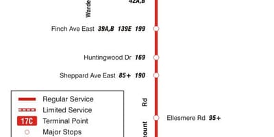 Зураг TTC 17 Birchmount автобусны маршрут Торонто