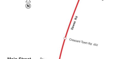 Зураг TTC 23 Dawes автобусны маршрут Торонто