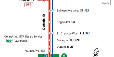 Зураг TTC 29 Dufferin автобусны маршрут Торонто
