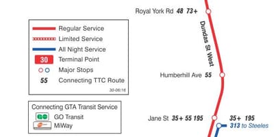 Зураг TTC 30 Lambton автобусны маршрут Торонто