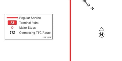 Зураг TTC 33 Ойн Хилл автобусны маршрут Торонто