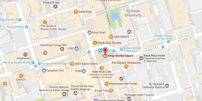 Зураг Yonge-Dundas Дөрвөлжин Торонто